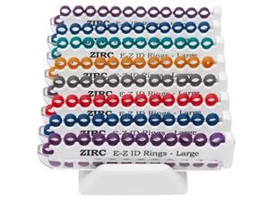 Zirc EZ-ID Markierungsringe, groß (Ø 6 mm) - Sortiment Set Metallic