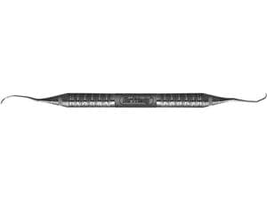 Langer-Kürette, Griff 6 Satin Steel Figur 1/2