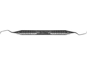 Langer-Kürette, Griff 6 Satin Steel Figur 5/6