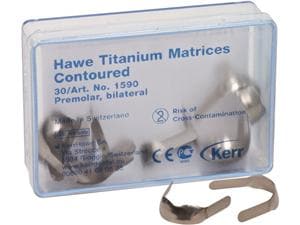 Hawe Titan Matrizen Nr. 1590 bombiert, Packung 30 Stück