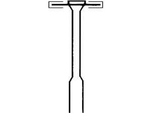 Diamantierte Osteotomie Säge , Form 943DC ISO 080, Schaft HP
