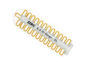 Zirc EZ-ID Markierungsringe, extra groß (Ø 9 mm) - Nachfüllpackung Neon orange, Packung 25 Stück
