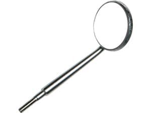 Zirc Crystal HD Edelstahl-Mundspiegelansatz, USA-Gewinde Größe 3, Ø 20 mm, Packung 12 Stück