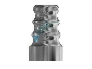 Abformpfosten auf Multi-unit®, für offene Abformung RP Ø 4,8 mm, Höhe 8 mm, für geschlossene Abformung, Packung 4 Stück