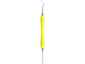 Füllungsinstrument Spatel ASH, Colori Silikon Grip Breite 2,2 / 2,5 mm, gelb (SI-1052/6-GE)