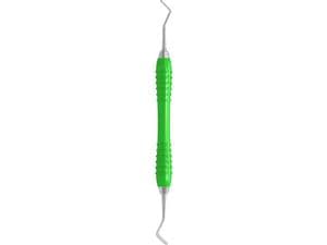 Füllungsinstrument Kugelstopfer / Spatel, Colori Silikon Grip Ø 1,5 / Breite 2,0 mm, grün (SI-1054/151-GR)