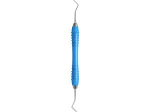Füllungsinstrument Kugelstopfer / Spatel, Colori Silikon Grip Ø 1,5 / Breite 2,0 mm, hellblau (SI-1054/151-HBL)