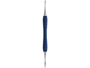 Raspatorium nach Glickmann, Colori Silikon Grip Breite 3,0 mm, blau (SI-1862/24G-BL)