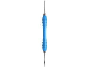 Raspatorium nach Glickmann, Colori Silikon Grip Breite 3,0 mm, hellblau (SI-1862/24G-HBL)