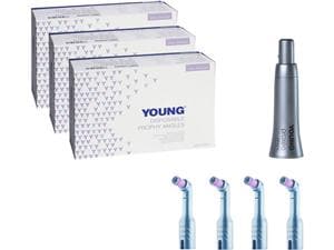 Young™ Einweg-Prophylaxe-Winkelstück - Starter Kit Contra Elite, soft, Kontrawinkel