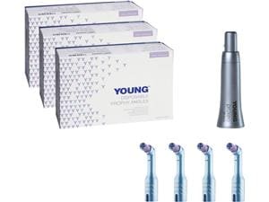 Young™ Einweg-Prophylaxe-Winkelstück - Starter Kit Contra Petite Web, soft, kurz, Kontrawinkel