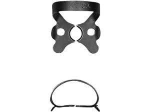 Kofferdam-Klammer, Black Line - Prämolaren Figur 2A, flache Backen für größere Prämolaren