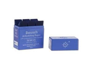 Bausch Artikulationspapier BK 01, blau, Plastik-Kassette, 300 Blatt