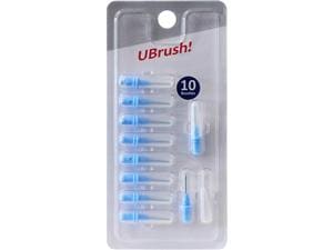 UBrush! Bürstchen Blau, Ø 0,5 mm, Packung 10 Stück