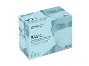 Unigloves Basic Mundschutz Blau, Packung 50 Stück