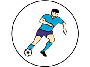 Happy-Design KFO-Einlegemotive Fußballer blau, Packung 20 Stück
