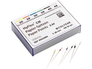 HyFlex™ CM Papierspitzen Konizität 04, ISO 020 - 045, Packung 100 Stück