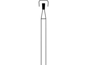 FG-Diamant, Form 225 ISO 010, Körnung normal, Kopflänge 2 mm, Packung 5 Stück