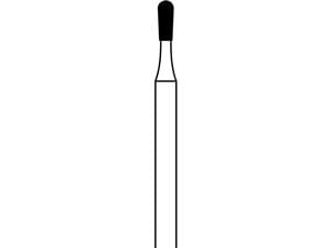 FG-Diamant, Form 237 ISO 012, Körnung grob (grün), Kopflänge 3 mm, Packung 5 Stück