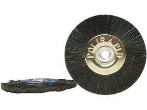 Schmalbürste mit Borsten, Aluminiumkern 150/48, Ø 48 mm, schwarz