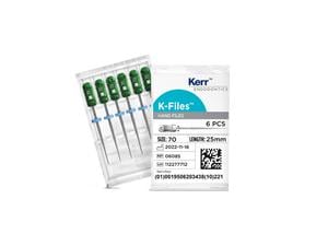 K-Files, Länge 25 mm ISO 070, grün, Packung 6 Stück