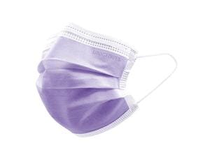 Unigloves ProfilPlus Mundschutz Violett, Packung 10 x 50 Stück