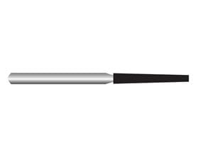 HS-Diamant Flamme, Form 863 ISO 010, M mittel (blau), Packung 5 Stück
