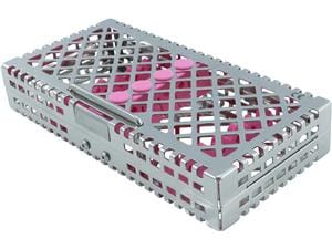 Steri-Wash-Tray, für 6 Instrumente Pink, mit Deckel