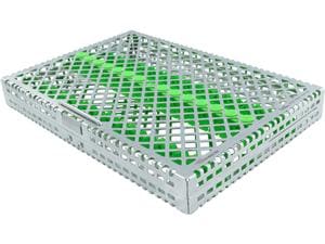 Steri-Wash-Tray, Large Grün, mit Deckel