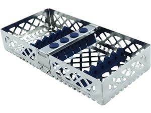 Steri-Wash-Tray, für 6 Instrumente Blau, mit Clip