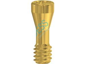 Abutmentschraube Torx® auf Implantat - kompatibel mit Straumann® RN Ø 4,8 mm / WN Ø 6,5 mm, TIN-Beschichtung, Packung 1 Stü