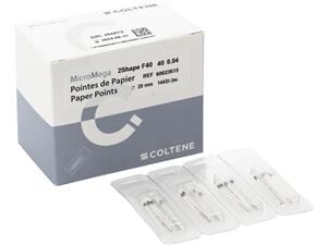 MicroMega 2Shape™ Papierspitzen Konizität 04, ISO 040, Packung 144 Stück