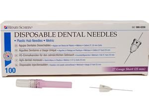 HS-Injektionskanülen, Disposable Dental Needles Violett - 27G, 0,4 x 25 mm, kurz, Packung 100 Stück
