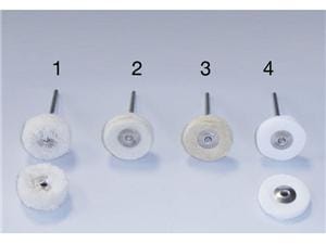 HS-Polierschwabbel Ø 22 mm (1) Wollschwabbel, montiert HP, Packung 12 Stück