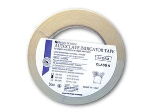 HS-Indikatorband Autoclav, Autoclave Indicator Tape Breite 12 mm, Rolle 50 m