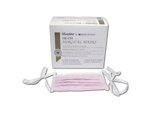 HS-Criterion® Mundschutz chirurgisch zum Binden Rosa, 3-lagig, Packung 50 Stück