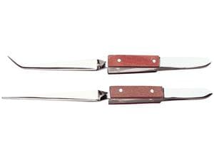 HS-Lötpinzetten Gebogen, Länge 16 cm