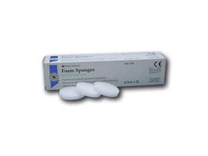 HS-Schaumstoffscheiben für Interimsständer, Foam Sponges Stärke 10 mm, Ø 50 mm, Packung 25 Stück