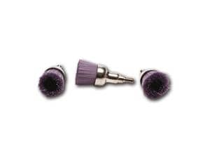 HS-Zahnreinigungsbürsten latexfrei, aufschraubbar Violett - medium, Packung 100 Stück