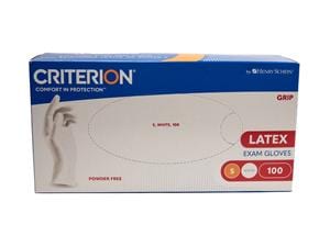 HS-Latex Handschuhe Grip puderfrei Criterion® Größe S, Packung 100 Stück