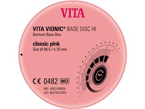 VITA VIONIC® BASE DISC HI - Ø 98,5 mm Classic-Pink, Stärke 30 mm