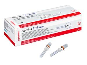 Septoject Evolution Orange - 27G, 0,4 x 25 mm, kurz, Packung 100 Stück
