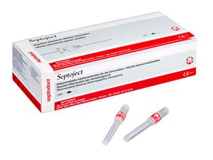 Septoject Rot - 25G, 0,5 x 42 mm, lang, Packung 100 Stück