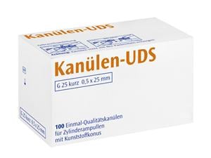 Kanülen-UDS Orange - 25G, Ø 0,5 x 25 mm, kurz, Packung 100 Stück