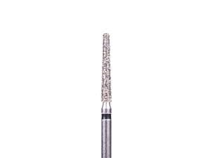 FG-Diamant Ultimate R-D, Konisch-Rund, Form 850 ISO 016, extra grob (schwarz), Kopflänge 10 mm, Packung 5 Stück