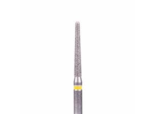 FG-Diamant Ultimate R-D, Konisch-Rund, Form 850 ISO 016, extra fein (gelb), Kopflänge 10 mm, Packung 5 Stück