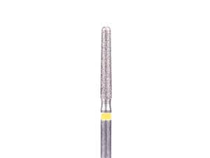 FG-Diamant Ultimate R-D, Konisch-Rund, Form 850 ISO 018, extra fein (gelb), Kopflänge 10 mm, Packung 5 Stück