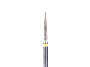 FG-Diamant Ultimate R-D, Konisch-Spitz, Form 859 ISO 016, extra fein (gelb), Kopflänge 10 mm, Packung 5 Stück