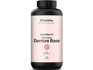 SprintRay High Impact Dentures Base Orange Pink, Flasche 1 Liter