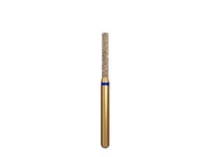 DIATECH® FG-Diamanten, Form G837, Zylinder Kante flach ISO 014, Körnung M, Kopflänge 8 mm, Packung 5 Stück
